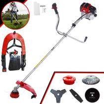 Roçadeira Toyama À Gasolina RT52L 52cc 2HP 10.000rpm Com Lâmina 2 Pontas + Lâmina 3 Pontas + Lâmina 80 Dentes + Disco Escova de Aço + Carretel Nylon Roçadeira Toyama À Gasolina RT52L 52cc 2HP 10.000rpm Com Lâmina 2 Pontas + Lâmina 3 Pontas + Lâmina 80 Dentes + Disco Escova de Aço + Carretel Nylon