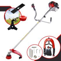 Roçadeira Toyama RT52-L À Gasolina 52cc 2HP 10.000rpm Máquina de Corta Grama Completa Com Carretel de Nylon + Lâmina 2 Pontas + Lâmina 3 Pontas Roçadeira Toyama RT52-L À Gasolina 52cc 2HP 10.000rpm Máquina de Corta Grama Completa Com Carretel de Nylon + Lâmina 2 Pontas + Lâmina 3 Pontas