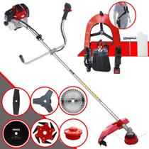 Roçadeira Toyama RT52L À Gasolina 2HP 52cc Com Carretel Nylon + Faca 2 Pontas + Faca 3 Pontas + Faca 6 Pontas + Faca 40 Dentes Vídea + Faca 80 Dentes Roçadeira Toyama RT52L À Gasolina 2HP 52cc Com Carretel Nylon + Faca 2 Pontas + Faca 3 Pontas + Faca 6 Pontas + Faca 40 Dentes Vídea + Faca 80 Dentes