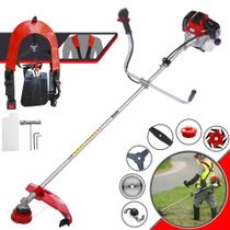 Roçadeira Toyama RT52L À Gasolina 52cc 2HP 6 Em 1 Com Carretel Nylon e Faca 3 Pontas + Faca 2 Pontas + Faca 6 Pontas + Faca 40 Dentes Vídea + Trimmer Roçadeira Toyama RT52L À Gasolina 52cc 2HP 6 Em 1 Com Carretel Nylon e Faca 3 Pontas + Faca 2 Pontas + Faca 6 Pontas + Faca 40 Dentes Vídea + Trimmer