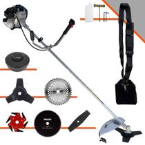 Roçadeira Toyama TBC43H À Gasolina 2T 1,7HP 43cc Com Carretel + Faca 2 Pontas + Faca 3 Pontas + Faca 6 Pontas + Faca 40 Dentes Vídea + Faca 80 Dentes Roçadeira Toyama TBC43H À Gasolina 2T 1,7HP 43cc Com Carretel + Faca 2 Pontas + Faca 3 Pontas + Faca 6 Pontas + Faca 40 Dentes Vídea + Faca 80 Dentes