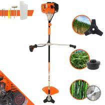 Roçadeira Vulcan Profissional VR520H 2T 52CC para Trabalho Pesado + Faca Circular NS05 40 Dentes