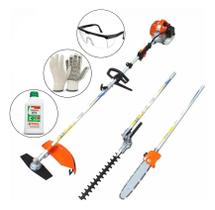 Roçadeira Vulcan Trent Vrm330 33cc 1.3hp Multifuncional Podador de Galhos, Roçadeira e Esqueleteira p/ Cerca Viva Roçadeira Vulcan Trent Vrm330 33cc 1.3hp Multifuncional Podador de Galhos, Roçadeira e Esqueleteira p/ Cerca Viva