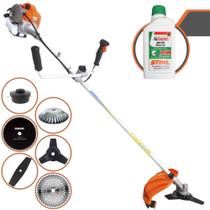 Roçadeira Vulcan VP430P À Gasolina 43cc 10.000rpm 1,7HP Robusta e de Alta Performance Com Guidão Antivibração Carretel de Nylon + Lâminas 2 Pontas, 3 Pontas, 40 Dentes, 80 Dentes + Escova + ÓLEO STIHL Roçadeira Vulcan VP430P À Gasolina 43cc 10.000rpm 1,7HP Robusta e de Alta Performance Com Guidão Antivibração Carretel de Nylon + Lâminas 2 Pontas, 3 Pontas, 40 Dentes, 80 Dentes + Escova + ÓLEO STIHL