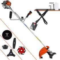 Roçadeira Vulcan VR330-P À Gasolina 2T 33cc 1,2HP de Potência 10.000rpm Completa Com Guidão Antivibração Carretel de Nylon e Lâmina 3 Pontas + EXTRA Lâmina 2 Pontas, Lâmina 6 Pontas e Lâmina 80 Dentes Roçadeira Vulcan VR330-P À Gasolina 2T 33cc 1,2HP de Potência 10.000rpm Completa Com Guidão Antivibração Carretel de Nylon e Lâmina 3 Pontas + EXTRA Lâmina 2 Pontas, Lâmina 6 Pontas e Lâmina 80 Dentes