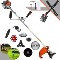 Roçadeira Vulcan VR330P 33cc 1,2HP 8 Em 1 Completa Com Guidão Anti-Vibração Carretel e Faca 3 Pontas + Kit Faca 2 Pontas, Faca 6 Pontas, Lâmina 40 Dentes de Vídea, Lâmina 80 Dentes, Trimmer e Escova Roçadeira Vulcan VR330P 33cc 1,2HP 8 Em 1 Completa Com Guidão Anti-Vibração Carretel e Faca 3 Pontas + Kit Faca 2 Pontas, Faca 6 Pontas, Lâmina 40 Dentes de Vídea, Lâmina 80 Dentes, Trimmer e Escova