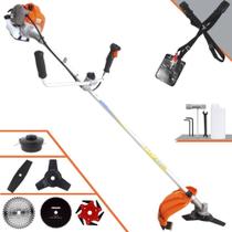 Roçadeira Vulcan VR430P 43cc 1,7HP 6 Em 1 Ideal Para Todos os Tipos de Trabalhos C/ Guidão Antivibração Carretel + Faca 2 Pontas + Faca 3 Pontas + Faca 6 Pontas + Faca 40 Dentes Vídea + Faca 80 Dentes