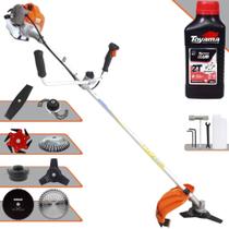 Roçadeira Vulcan VR430P 43cc 1,7HP 8 Em 1 Com Guidão Antivibração Carretel e Faca 3 Pontas + Kit Faca 2 Pontas, Faca 6 Pontas, Faca 40 Dentes de Vídea, Faca 80 Dentes e Trimmer + Escova + ÓLEO TOYAMA Roçadeira Vulcan VR430P 43cc 1,7HP 8 Em 1 Com Guidão Antivibração Carretel e Faca 3 Pontas + Kit Faca 2 Pontas, Faca 6 Pontas, Faca 40 Dentes de Vídea, Faca 80 Dentes e Trimmer + Escova + ÓLEO TOYAMA