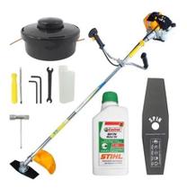 Roçadeira Vulcan Vr430s 43cc 1,7hp + Oleo Stihl + Lam. Faca