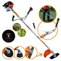 Roçadeira Vulcan VR430S Lâmina Facão + Faca Circular de 80 Dentes Ideal Para Manutenção de Rodovias Roçadeira Vulcan VR430S Lâmina Facão + Faca Circular de 80 Dentes Ideal Para Manutenção de Rodovias