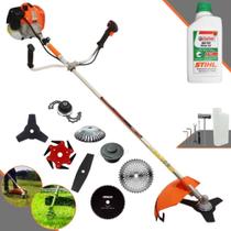 Roçadeira Vulcan VR620H 62cc 3HP Para Todos os Tipos de Trabalhos Com Carretel de Nylon + Facas 2 Pontas + 3 Pontas + 6 Pontas + 40 Dentes de Vídea + 80 Dentes + Trimmer + Escova de Aço + ÓLEO STIHL Roçadeira Vulcan VR620H 62cc 3HP Para Todos os Tipos de Trabalhos Com Carretel de Nylon + Facas 2 Pontas + 3 Pontas + 6 Pontas + 40 Dentes de Vídea + 80 Dentes + Trimmer + Escova de Aço + ÓLEO STIHL