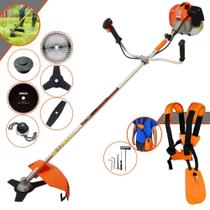 Roçadeira Vulcan VR620H À Gasolina Motor 2T 62cc 3HP Alta Rotação e Performance Completa Com Carretel de Nylon e Lâmina 3 Pontas + Lâmina Facão + Disco 40 Dentes de Vídea + Disco 80 Dentes + Trimmer Roçadeira Vulcan VR620H À Gasolina Motor 2T 62cc 3HP Alta Rotação e Performance Completa Com Carretel de Nylon e Lâmina 3 Pontas + Lâmina Facão + Disco 40 Dentes de Vídea + Disco 80 Dentes + Trimmer