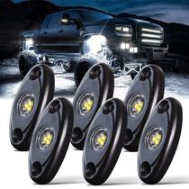 Rock Lights LEDMIRCY Pure White R1 Super Bright 6 unidades Rock Lights LEDMIRCY Pure White R1 Super Bright 6 unidades