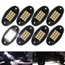 Rock Lights Winunite 8 cápsulas brancas com fio de extensão de 4 m Rock Lights Winunite 8 cápsulas brancas com fio de extensão de 4 m