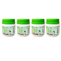 Rock Tumbler Grit Set GANGOU, kit de recarga de 5,4 kg, 4 etapas, 12 libras Rock Tumbler Grit Set GANGOU, kit de recarga de 5,4 kg, 4 etapas, 12 libras