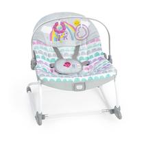 Rocker Bright Inicia Rosy Rainbow - Balanço para Bebês com Vibração
