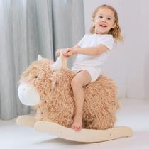 Rocking Horse JOLIE VALLÉE TOYS & HOME Vaca/iaque de madeira de 1 a 3 anos Rocking Horse JOLIE VALLÉE TOYS & HOME Vaca/iaque de madeira de 1 a 3 anos