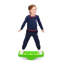 Rocking Seesaw Balance Board Joonly Kids com 5 bolas de madeira Rocking Seesaw Balance Board Joonly Kids com 5 bolas de madeira