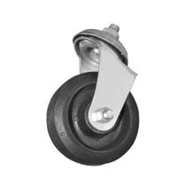 Roda 100mm Ferro com Borracha 4 Pol com Parafuso Giratória Roda 100mm Ferro com Borracha 4 Pol com Parafuso Giratória