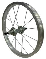 Roda 16 16f Tras. Aro Comum Polido Raio Fino Cubo Ferro