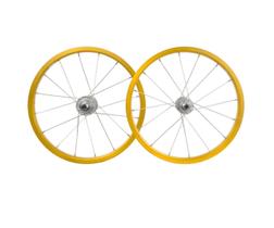 Roda 16 aluminio viper montada (par) amarelo