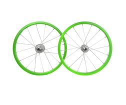 Roda 16 aluminio viper montada (par) verde neon