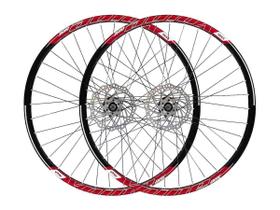 Roda 29 vzan vnine 36f preto e vermelho cubo k7 e freio ad