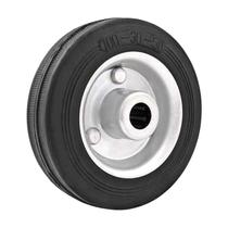 Roda 3" borracha preta eixo 7/16" rol. rolete 40kg vonder