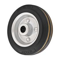 Roda 3" borracha preta eixo 7/16" rol. rolete 60kg vonder