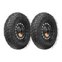 Roda 325-8 Ajax Pneumática 2Un - Para Carrinho de Mão, Carriola e Utilitários