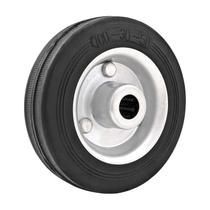 Roda 4" borracha preta eixo 7/16" rol. rolete 60kg vonder Roda 4" borracha preta eixo 7/16" rol. rolete 60kg vonder