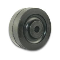 Roda 414 (4 pol) Borracha Maciça para Carrinhos Ambulantes