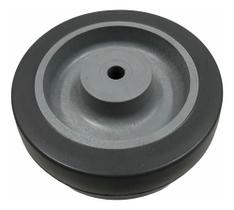 Roda 4pol. 412 BP PVC Cinza Anti Risco 65kg Eixo 5/16 Roda 4pol. 412 BP PVC Cinza Anti Risco 65kg Eixo 5/16
