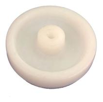 Roda 4pol. 412 Nylon Branco Carga 170kg Por Roda Eixo 5/16''