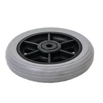 Roda 5 Preta/cinza Aro Nylon Com Pneu Maciço