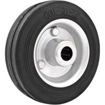 Roda 6" de borracha preta Roda 6" de borracha preta