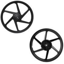 Roda 6 Palitos Titan125 Fan125 2009 2013 Lona Preta Fabreck