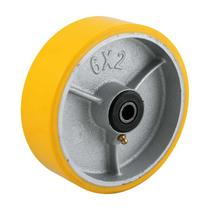 Roda 6" poliuretano ferro eixo 3/4" amarela 300kg vonder Roda 6" poliuretano ferro eixo 3/4" amarela 300kg vonder