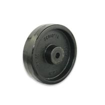 Roda 614 (6 pol) Ferro e Borracha para Carrinhos