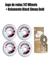 Roda 747 Wheels Denis Silva 54mm+rolamento Black Sheep Gold