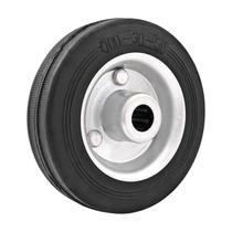 Roda 8" borracha preta eixo 3/4" rol. rolete 150kg vonder Roda 8" borracha preta eixo 3/4" rol. rolete 150kg vonder