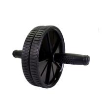 Roda Abdominal Com Mini Tapete - Treino Fit Wheel Exercício Funcional - Rolo Lombar