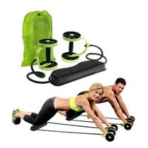 Roda abdominal dupla com elásticos WCT Fitness