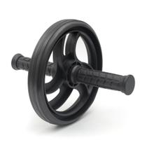 Roda Abdominal Preta Rolinho Para Exercício Lombar