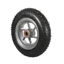 Roda Alumínio Aro 8'' + Pneu 3,25 + Camara Ar Carrinho Mão