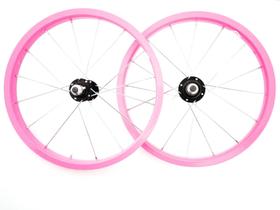 Roda Aluminio Pink Aro 16 Para Bicicleta Infantil O Par