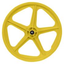 Roda amarela aro 20" para carrinho de picolé com 2 rolamentos - CASTELLMAQ