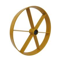 Roda Amarela Chapa de Aço da Betoneira 400 Litros Rental Max - Menegotti