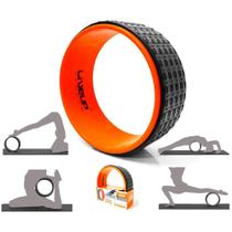 Roda Anel Pilates e Ioga Texturizado Laranja Liveup Sports