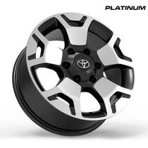 Roda Aro 17X7 Platinum Preto Diamantado Furação 139,7Mm